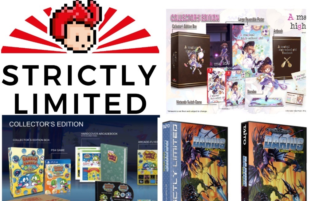 Nuove collector's edition da Strictly Limited Games per Bubble Bobble 4 Friends: The Baron is Back (PS4), Magical Highschool Girl (Switch) e Darius Extra Version (Mega Drive) | Spazio Tech Italia