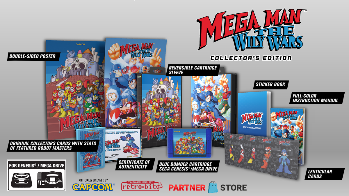 Mega Man the Wily Wars disponibile in pre-ordine per Sega Genesis/Mega Drive | Spazio Tech Italia