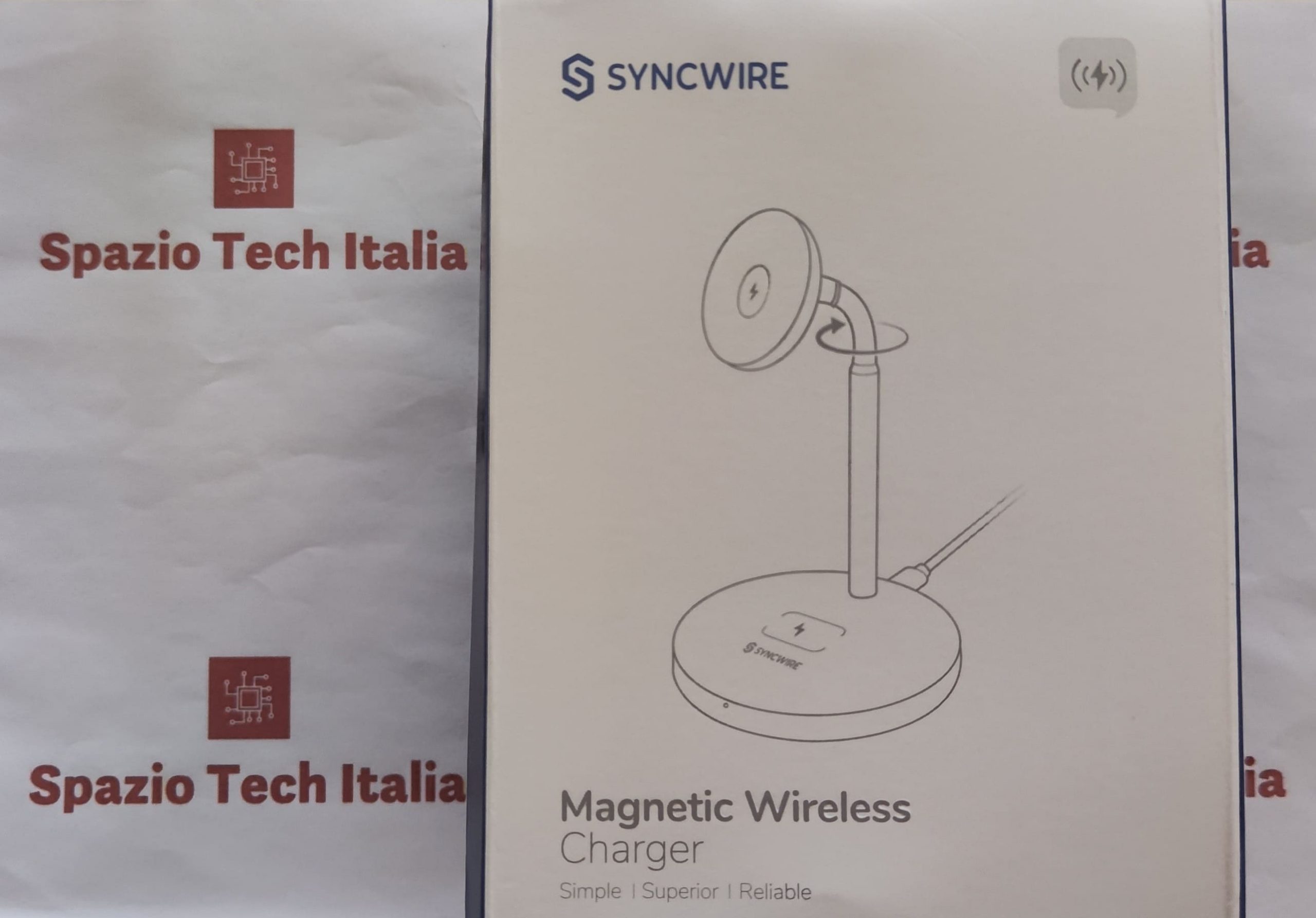 Syncwire Supporto di Ricarica Wireless Magnetico 2 in 1